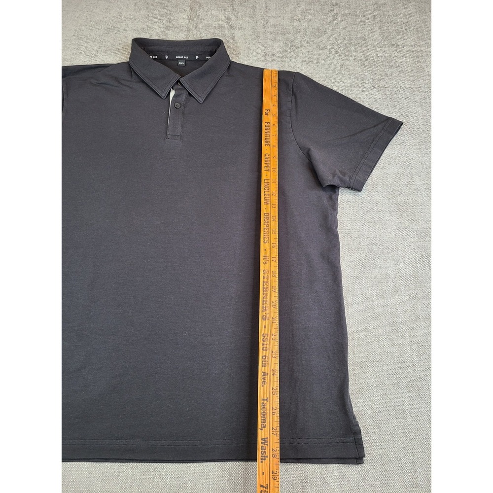Public Rec Shirt Mens XXL Black Go To Polo Performance Stretch Golf Athletic - Picture 5 of 8